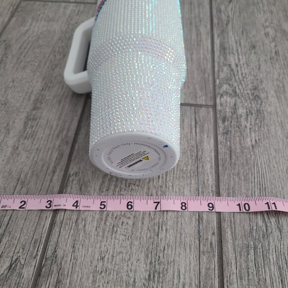 Buffalo Bills Rhinestone Stainless Steel Tumbler with Handle & Straw – 40 oz - Picture 6 of 11